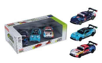 CARRERA15813033 - 3-pack Ford Mustang (wrijvingsaandrijving) - Multimatic Motorsports #64 - Proton Competition #55 - Champion Spirit-kleurstelling #64