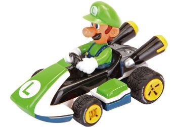 CARRERA15817039-D - Groene MARIO KART-kart met wrijving in doos - Luigi