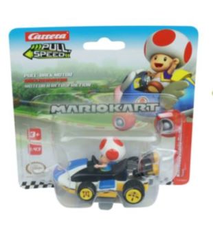 CARRERA15818317 - Frictiekart MARIO KART in blisterverpakking - Toad
