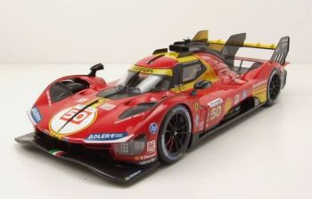 BUR16303-50 - FERRARI 499P Turbo V6 #50 Team Ferrari Kampioen van de 24 uur van Le Mans 2024 A.FUOCO / M.MOLINA / N.NIELSEN
