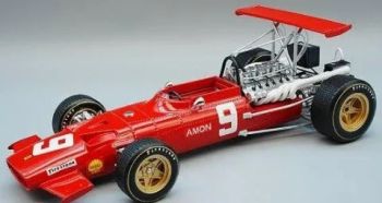 TM18-200D - FERRARI 312 F1 #9 GP Zuid-Afrika 1969 C.AMON - Gelimiteerd tot 105 exemplaren