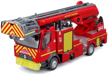 BUR32019 - RENAULT brandweerwagen met grote ladder RIFFAUD