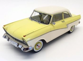 KKS180273 - FORD Taunus 17M P2 1957 Geel en wit - Beperkte oplage van 750 exemplaren.