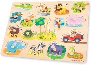 NCT10441 - 17-delige houten legpuzzel Safari