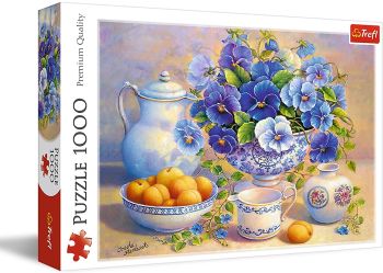 TRF10466 - Puzzel 1000 stukjes Het blauwe boeket