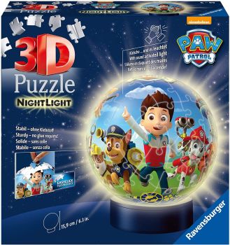 RAV118427 - Nachtlampje 3D-puzzel 72 stukjes PAW PATROL
