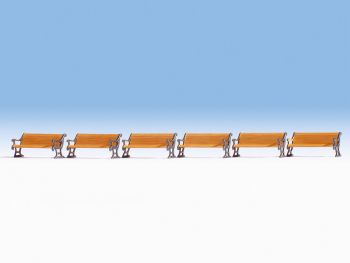 NOC14849 - Set van 6 houten banken
