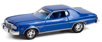 GREEN13310-B - FORD Gran Torino Sport 1974 blauw uit de serie GLMUSCLE in blisterverpakking