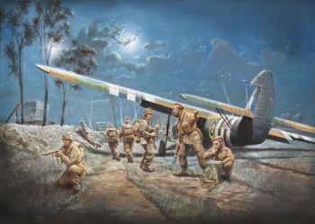 ITA1356 - Vliegtuig AS.51 Horsa MK.I met Britse parachutisten om te monteren en te schilderen