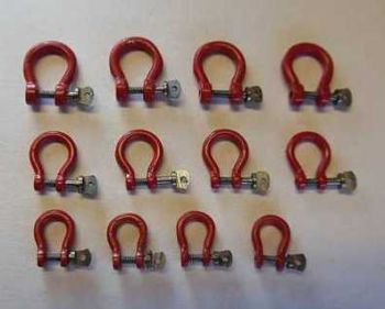 YCC631-1 - Set van 12 Rode Sluitingen