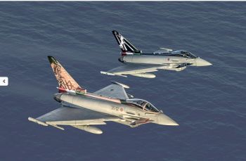 ITA1406 - Gevechtsvliegtuig EF-2000 Gruppi Caccia 100ste verjaardag