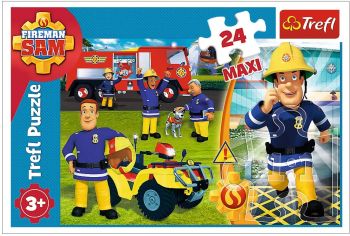 TRF14290 - Maxi Puzzel 24 Stuks SAM DE BRANDBESTRIJDER
