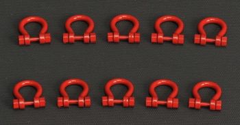 YCC636-1 - Set van 8 Sluitingen 200 Ton Rood