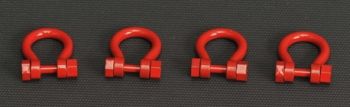 YCC637-1 - Set van 4 Sluitingen 300 Ton Rood