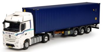 TEK67390 - MERCEDES Bigspace 4x2 Met containertrailer en 40 foot container VAN DER MOST