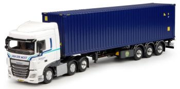 TEK67389 - DAF XF 106 Euro 6 SC 3 Assen Met containerdrager en 40 Voets container VAN DER MOST