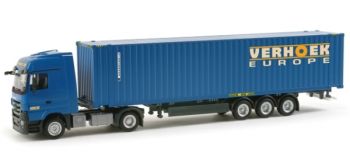 HER156325 - MERCEDES Actros LH08 met containerdrager en VERHOEK container