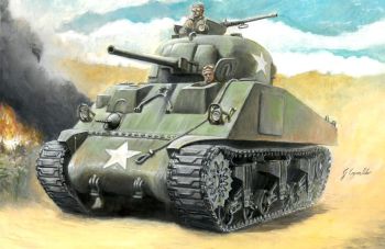 ITA15751 - M4 Sherman 75 mm tank om te monteren en te schilderen