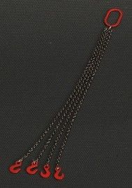 YCC306-R - Tilband Met 4 Poten van 8cm "Rood"