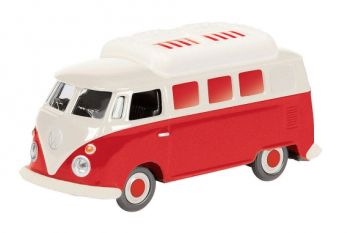 SCH26107 - VW T1 Campingbus "Rood en Beige" Schaal: 1/87