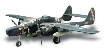 REV17546 - Bouwbaar Black Widow P-61 vliegtuig
