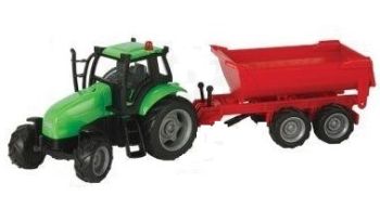 KID510653B - Groene frictietractor met grijze velgen met tp-kipper