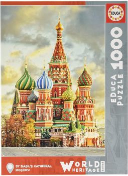 EDU17998 - 1000 stukjes puzzel St. Basil's Cathedral in Moskou