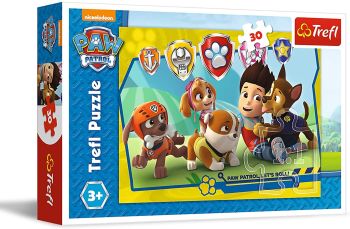 TRF18239 - PAW PATROL 30-delige puzzel: Ruiter en zijn vrienden