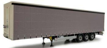 MAR1902-01-13 - PACTON 3 Axles Grijze dekzeilaanhanger