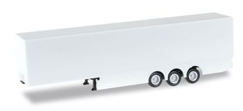 HER076685 - SCHMITZ 3 assige witte bestelwagen aanhanger