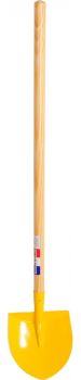 LM9066C - Ronde schop voor kinderen in metalen handvat lengte: 60 cm willekeurige kleur
