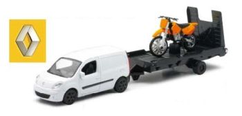 NEW19815A - RENAULT Kangoo met dienblad en oranje motorcross