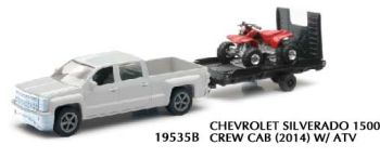 NEW19815D - Pick-up CHEVROLET Silverado 1500 met aanhanger en rode Quad