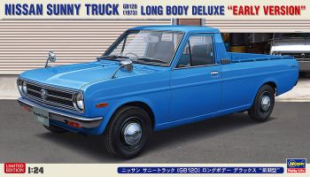 HAW20267 - NISSAN Sunny Truck GB120 blauw om in elkaar te zetten en te schilderen