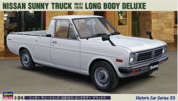 HAW21120 - NISSAN Sunny vrachtwagen GB121 - Long body deluxe 1979 wit om te monteren en te spuiten