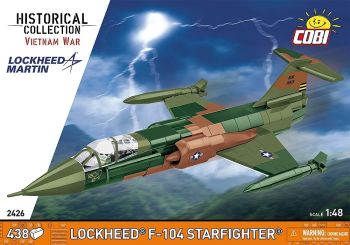 COB2426 - LOCKHEED F-104 Starfighter militair vliegtuig - 438 onderdelen