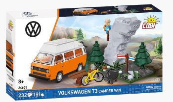 COB24638 - VOLKSWAGEN T3 Camper (oranje) - 232 onderdelen