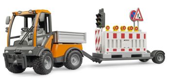 BRU2693 - VarioCar gemeentedienstvoertuig met laadbak en bouwplaatsborden