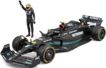 BUR28037H - MERCEDES-AMG W14E SF-23 #44 met L. Hamilton figuurtje