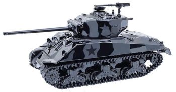 GREEN28170-D - 1976 SHERMAN M4 Long Barrel Tank zwart uit de BLACK BANDIT-serie in blisterverpakking