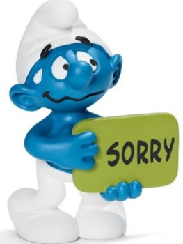 SHL20749 - sorry smurf