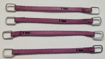 YCC331-1 - Set van 4 hijsbanden 1 Ton van 4cm "Violet"