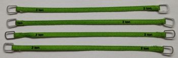 YCC332-3 - Set van 4 hijsbanden 2 Ton van 8cm "Groen"