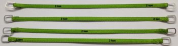 YCC332-4 - Set van 4 hijsbanden 2 Ton van 10cm "Groen"