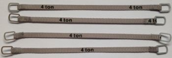 YCC334-2 - Set van 4 hijsbanden 4 Ton van 10cm Grijs