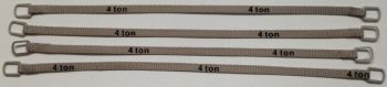 YCC334-3 - Set van 4 hijsbanden 4 Ton van 14cm Grijs