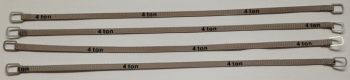 YCC334-4 - Set van 4 hijsbanden 4 Ton van 18cm Grijs