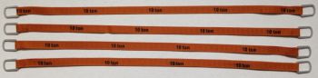 YCC338-5 - Set van 4 hijsbanden 10 Ton van 26cm "Lichtbruin"