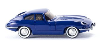WIK080302 - JAGUAR E Coupé "Donkerblauw" Schaal: 1/87
