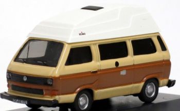 SCH26144 - VOLKSWAGEN T3 Reimo Camper "Bruin" Schaal: 1/87